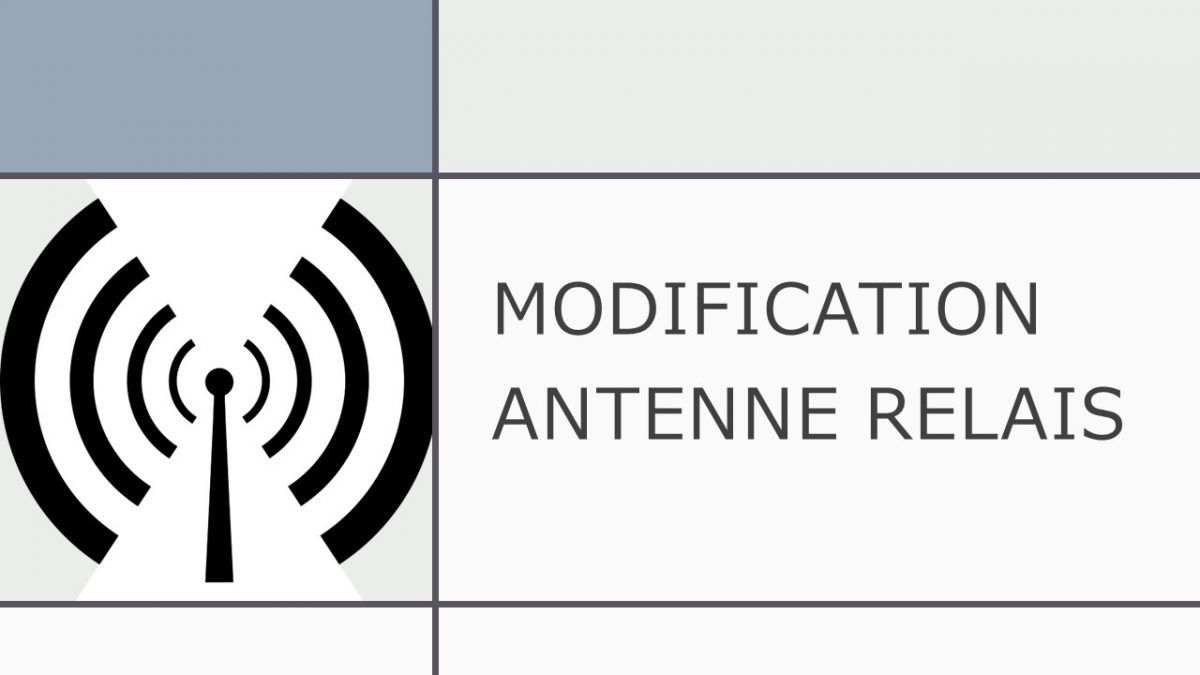 Modification d’une antenne-relais