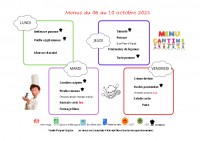 menus du 06 au 10 octobre 2025